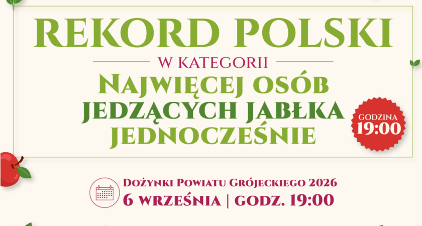 Dożynki Powiatu Grójeckiego 2026 i próba bicia Rekordu Polski